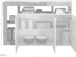 Home affaire Sideboard »Hamburg« Breite 146 cm