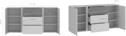 Home affaire Sideboard »HAMM« Breite ca. 161 cm