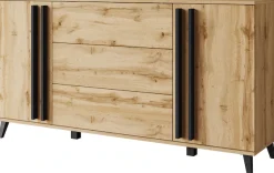 Home affaire Sideboard »Helsinki, Kommode mit 2 Türen und 3 Schubladen, Breite 150 cm« 1 Stk. tlg. Push-to-Open-Schubladen, höhenverstellbare Einlegeböden