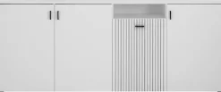 Home affaire Sideboard »Hudson« in moderner Trendfarbe, Griffe aus Metall (Schwarz), Breite 200 cm