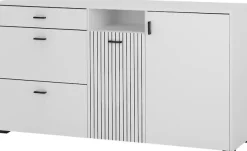 Home affaire Sideboard »Hudson« in moderner Trendfarbe, Griffe aus Metall (Schwarz), Breite 150 cm