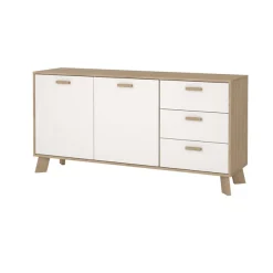 Home affaire Sideboard »Ikast, Stauraum, Schubladenschrank, Aufbewahrung« 2 Türen und 3 Schubladen, Breite 147 cm, Höhe 73 cm