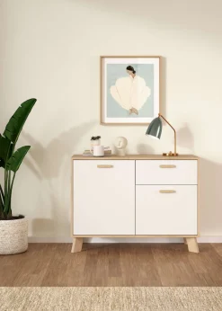 Home affaire Sideboard »Ikast, Stauraum, Schubladenschrank, Aufbewahrung« 2 Türen und 1 Schublade, Breite 99 cm, Höhe 73 cm