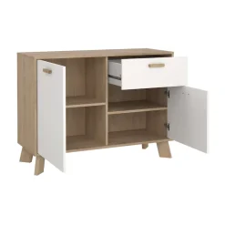 Home affaire Sideboard »Ikast, Stauraum, Schubladenschrank, Aufbewahrung« 2 Türen und 1 Schublade, Breite 99 cm, Höhe 73 cm