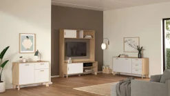 Home affaire Sideboard »Ikast, Stauraum, Schubladenschrank, Aufbewahrung« 2 Türen und 1 Schublade, Breite 99 cm, Höhe 73 cm