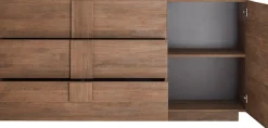 Home affaire Sideboard »Jupiter, Breite 181 cm, Kommode 1 Tür - Soft Closing, 3 Schubkästen« , Anrichte, moderne Griffblende, FSC®, cleveres Stauraumkonzept