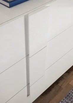 Home affaire Sideboard »Jupiter, Breite 241 cm, Kommode 2 Türen - Soft Closing, 3 Schubkästen,« Anrichte, moderne Griffblende, FSC®, cleveres Stauraumkonzept