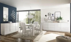 Home affaire Sideboard »Jupiter, Breite 241 cm, Kommode 2 Türen - Soft Closing, 3 Schubkästen,« Anrichte, moderne Griffblende, FSC®, cleveres Stauraumkonzept