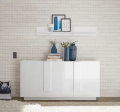 Home affaire Sideboard »Jupiter, Breite 181 cm, Kommode 3 Türen - Soft Closing, Anrichte,« moderne Griffblende, FSC®, cleveres Stauraumkonzept