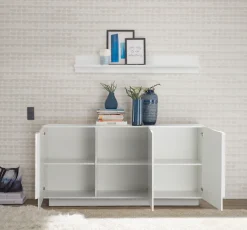 Home affaire Sideboard »Jupiter, Breite 181 cm, Kommode 3 Türen - Soft Closing, Anrichte,« moderne Griffblende, FSC®, cleveres Stauraumkonzept
