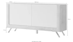 Home affaire Sideboard »Kasai« Breite 160,5 cm, mit 2 Türen