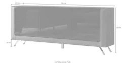 Home affaire Sideboard »Kasai« Breite 199 cm, mit 3 Türen