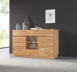 Home affaire Sideboard »Laima« Kommode, Breite 140 cm, teilmassiv, FSC®-zertifiziert