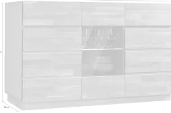 Home affaire Sideboard »Laima« Kommode, Breite 140 cm, teilmassiv, FSC®-zertifiziert
