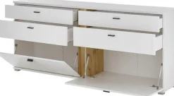 Home affaire Sideboard »LONG ISLAND« 1 Stk. tlg. in moderner Trendfarbe,inklusive senkrechter Beleuchtung,Breite 200 cm
