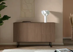 Home affaire Sideboard »Lund, moderner Schrank, Kommode mit Kufengestell« optisch dünner Oberboden, hochwertige Optik, ausreichend Stauraum