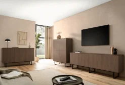 Home affaire Sideboard »Lund, moderner Schrank, Kommode mit Kufengestell« optisch dünner Oberboden, hochwertige Optik, ausreichend Stauraum