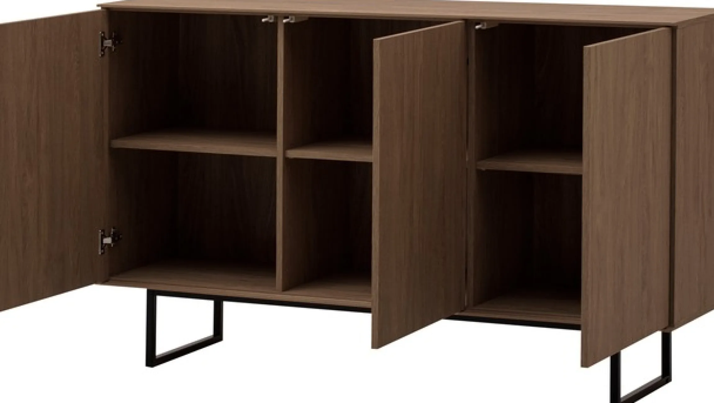 Home affaire Sideboard »Lund, moderner Schrank, Kommode mit Kufengestell« optisch dünner Oberboden, hochwertige Optik, ausreichend Stauraum