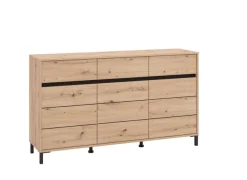 Home affaire Sideboard »Marron, Kommode, vielseitig einsetzbar« Breite/Höhe 157/90 cm , mit 3 Schubladen, 2 Fächer hinter jeder Tür