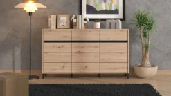 Home affaire Sideboard »Marron, Kommode, vielseitig einsetzbar« Breite/Höhe 157/90 cm , mit 3 Schubladen, 2 Fächer hinter jeder Tür