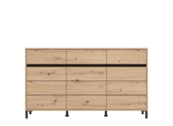 Home affaire Sideboard »Marron, Kommode, vielseitig einsetzbar« Breite/Höhe 157/90 cm , mit 3 Schubladen, 2 Fächer hinter jeder Tür