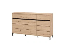 Home affaire Sideboard »Marron, Kommode, vielseitig einsetzbar« Breite/Höhe 157/90 cm , mit 3 Schubladen, 2 Fächer hinter jeder Tür
