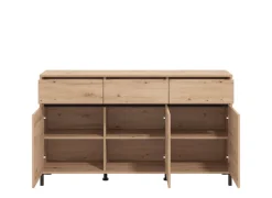 Home affaire Sideboard »Marron, Kommode, vielseitig einsetzbar« Breite/Höhe 157/90 cm , mit 3 Schubladen, 2 Fächer hinter jeder Tür