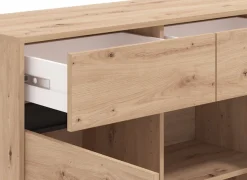 Home affaire Sideboard »Marron, Kommode, vielseitig einsetzbar« Breite/Höhe 157/90 cm , mit 3 Schubladen, 2 Fächer hinter jeder Tür