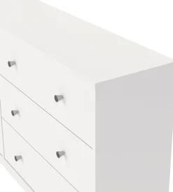 Home affaire Sideboard »May, Aufbewahrung, Schubkastenkommode, Stauraum, Scandi-stil« Mit 6 Schubladen, Knopfgriffen, mehrere farben, T: 30 x B: 143 cm