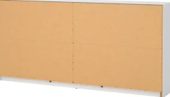 Home affaire Sideboard »May, Aufbewahrung, Schubkastenkommode, Stauraum, Scandi-stil« Mit 6 Schubladen, Knopfgriffen, mehrere farben, T: 30 x B: 143 cm