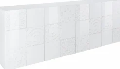 Home affaire Sideboard »Miro« Breite 241 cm mit dekorativem Siebdruck