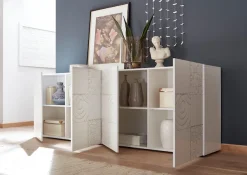 Home affaire Sideboard »Miro« Breite 241 cm mit dekorativem Siebdruck