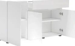 Home affaire Sideboard »MISTER, Kommode, Lowboard, Schrank, Breite 135 cm, Made in Italy« Korpus und Fronten komplett Hochglanz lackiert B/H 135x80cm