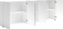 Home affaire Sideboard »MISTER – Schrank, Kommode, 225 cm breit, 80 cm hoch, Made in Italy« komplett Hochglanz lackiert, 5 Türen, 6 Fächer