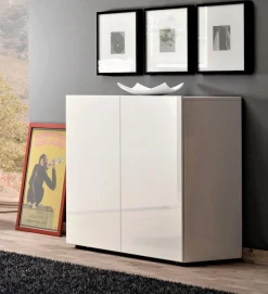 Home affaire Sideboard »MISTER, Kommode, Lowboard, Breite 90 cm, Made in Italy« Korpus und Fronten komplett Hochglanz lackiert