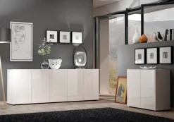 Home affaire Sideboard »MISTER, Kommode, Lowboard, Breite 90 cm, Made in Italy« Korpus und Fronten komplett Hochglanz lackiert