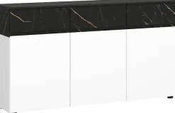 Home affaire Sideboard »MODESTO« grifflos, mit 3 Schubladen, 3 Türen und 6 Fächer, Breite 150 cm