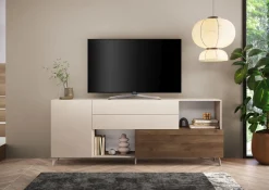 Home affaire Sideboard »Monaco in Breite 241 cm, Anrichte mit Tür, Klappe und 2 Schubkästen« Stauraumschrank – sanftes Schließen, edles Design, viel Platz