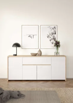 Home affaire Sideboard »Next Anrichte, Kommode, Stauraum,« 4 Türen, 1 Schublade, Breite 197 cm