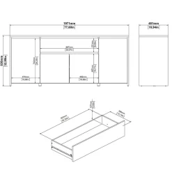 Home affaire Sideboard »Next Anrichte, Kommode, Stauraum,« 4 Türen, 1 Schublade, Breite 197 cm