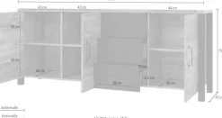 Home affaire Sideboard »Olin WM« Breite 192 cm