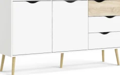 Home affaire Sideboard »Oslo Aufbewahrung, Schubladenschrank,« Kommode mit 2 Türen, 3 Schubladen, Breite 147 cm, Höhe 81 cm