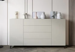 Home affaire Sideboard »Phuket 180 cm breit, modernes Design mit Stauraum« 1 Stk. tlg. Kommode mit 2 Türen, 4 Schubladen und verstellbaren Einlegeböden
