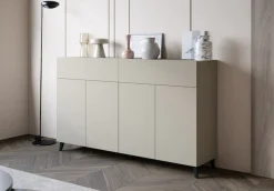 Home affaire Sideboard »Phuket mit 4 Türen und 2 Schubladen, 160 cm breit« 1 Stk. tlg. Grifflose Kommode mit Push-to-Open und viel Stauraum