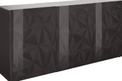 Home affaire Sideboard »Prisma Breite 181, Kommode 3 Türen, Anrichte« Front mit elegantem Siebdruck, grifflos, viel Stauraum