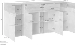 Home affaire Sideboard »Rimini« Breite 180 cm