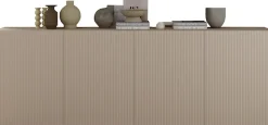 Home affaire Sideboard »Rio Breite 240 cm, Kommode mit 4 Türen, Anrichte,« geriffelte MDF-Fronten, modern u. elegant, viel Stauraum