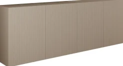 Home affaire Sideboard »Rio Breite 240 cm, Kommode mit 4 Türen, Anrichte,« geriffelte MDF-Fronten, modern u. elegant, viel Stauraum
