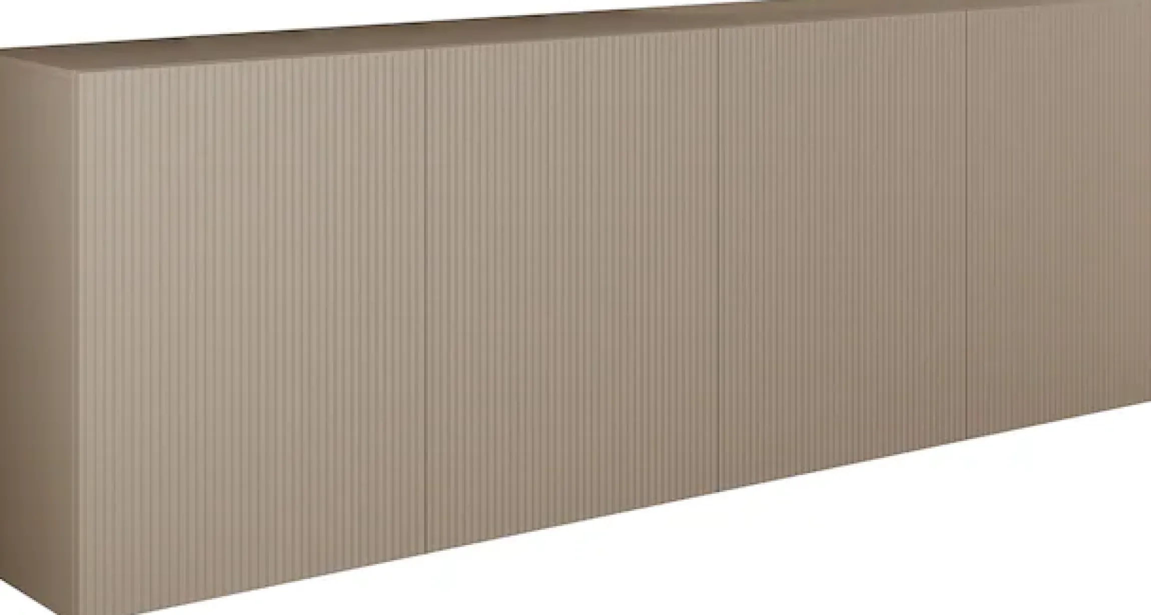 Home affaire Sideboard »Rio Breite 240 cm, Kommode mit 4 Türen, Anrichte,« geriffelte MDF-Fronten, modern u. elegant, viel Stauraum