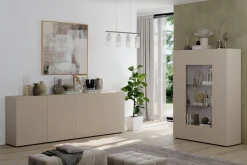 Home affaire Sideboard »Rio Breite 240 cm, Kommode mit 4 Türen, Anrichte,« geriffelte MDF-Fronten, modern u. elegant, viel Stauraum